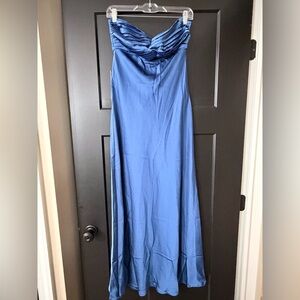 Princess Polly Strapless Blue Dress